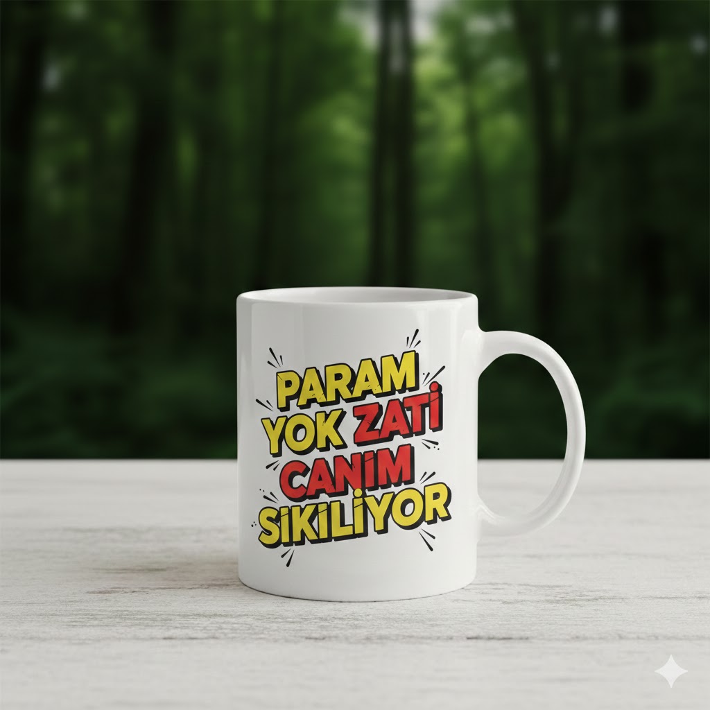 Param Yok Zati Canım Sıkılıyor Mizahi Kupası